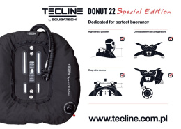 Zestaw skrzydło Tecline DONUT 22 SPECIAL EDITION CZERWONE, Z UPRZĘŻĄ COMFORT